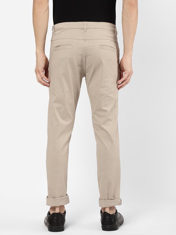 R&B Men Beige Casual Trousers image number 2