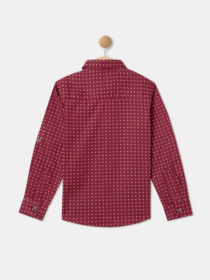 R&B Boys Maroon Shirts image number 1
