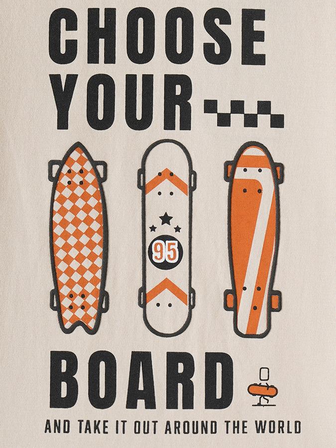 Boys Cotton Regular Fit Crew Neck Graphic T-shirt