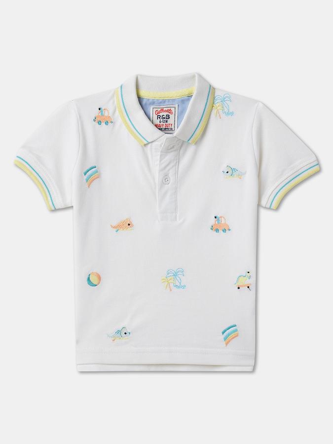 Boys Graphic Print Polo T-Shirt image number 0