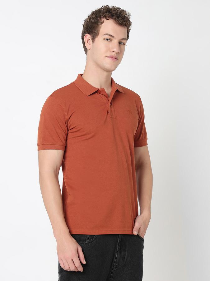 Solid Polo T-Shirt with Short Sleeves image number 3