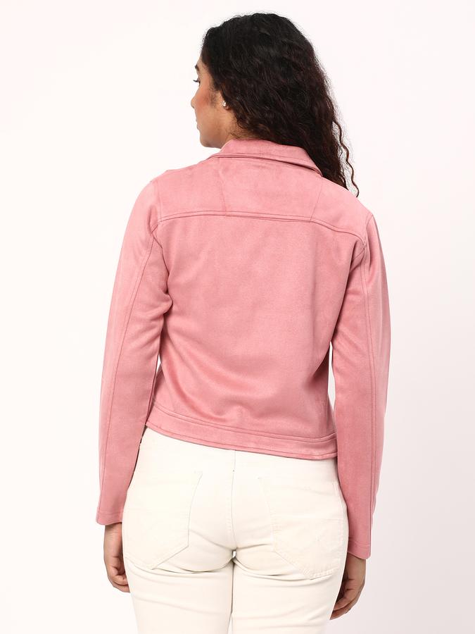 Women Regular Fit Biker Jacket image number 2