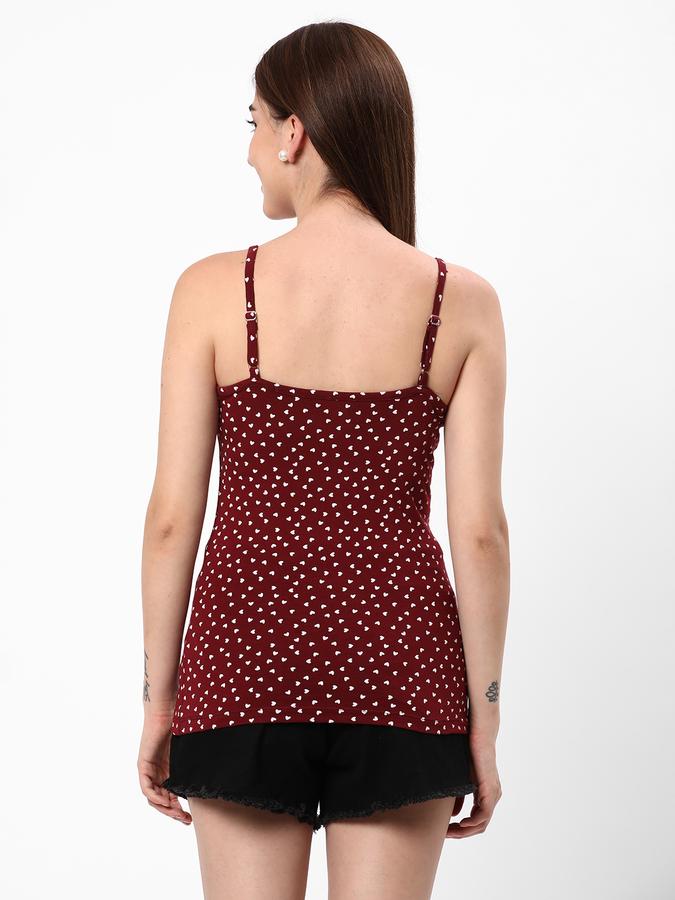 Women Heart Print Camisole image number 2