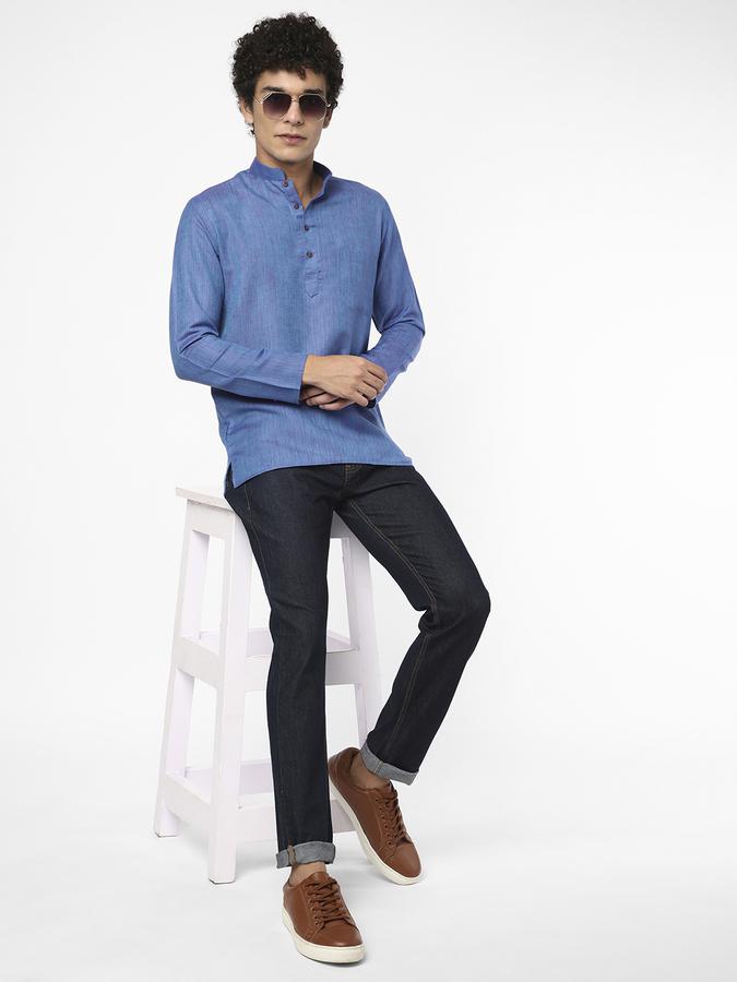 R&B Blue Men Kurtas image number 1