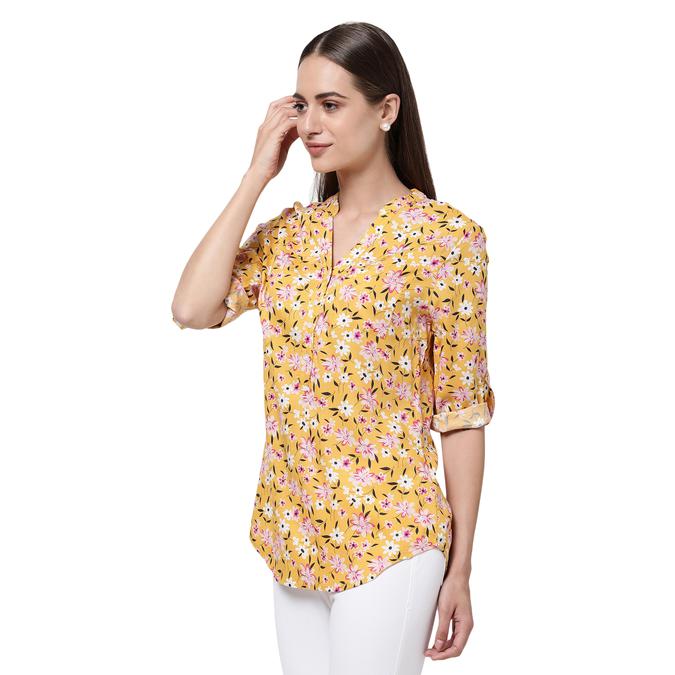 R&B V-Neck Yellow Tunic image number 2