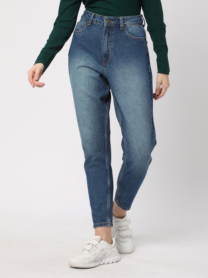 Women High-Rise Mom Fit Jeans image number 0