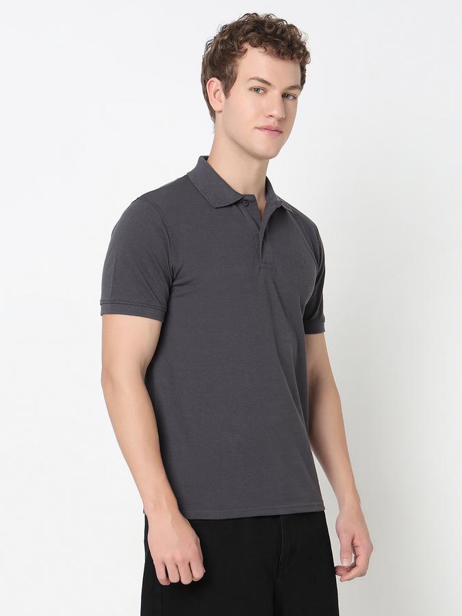 Solid Polo T-Shirt with Short Sleeves image number 3