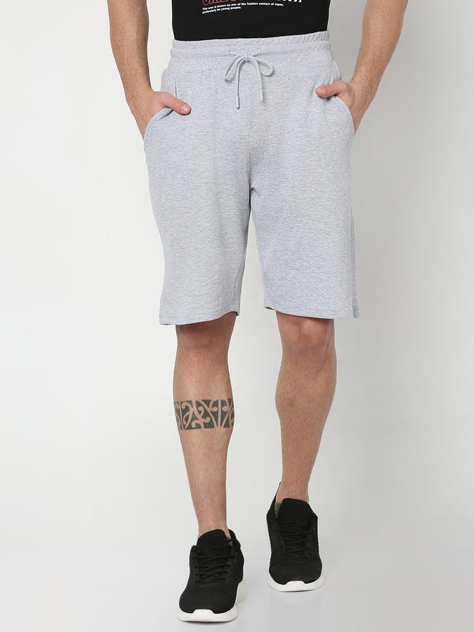 Men Regular Fit Knit Shorts with Insert Pockets