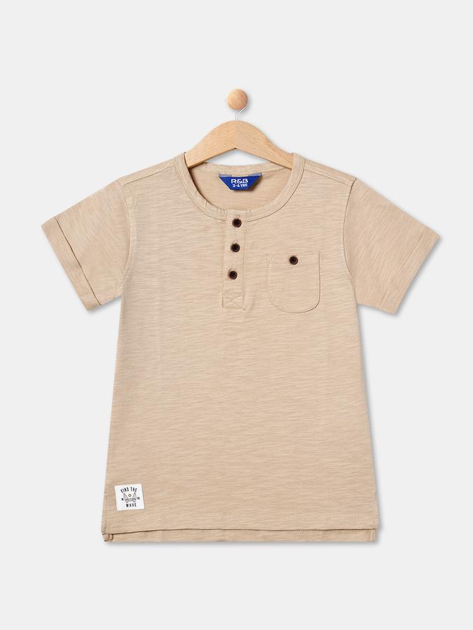 R&B Boys Beige T-Shirts image number 0
