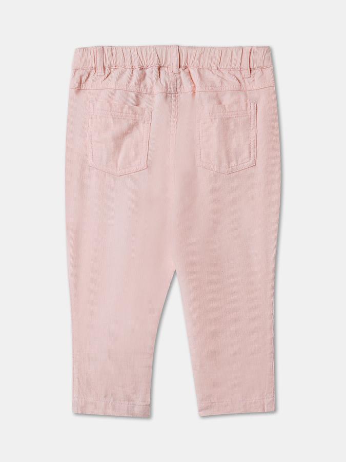 Boys Corduroy Regular Fit Solid Elastic Waist Trouser