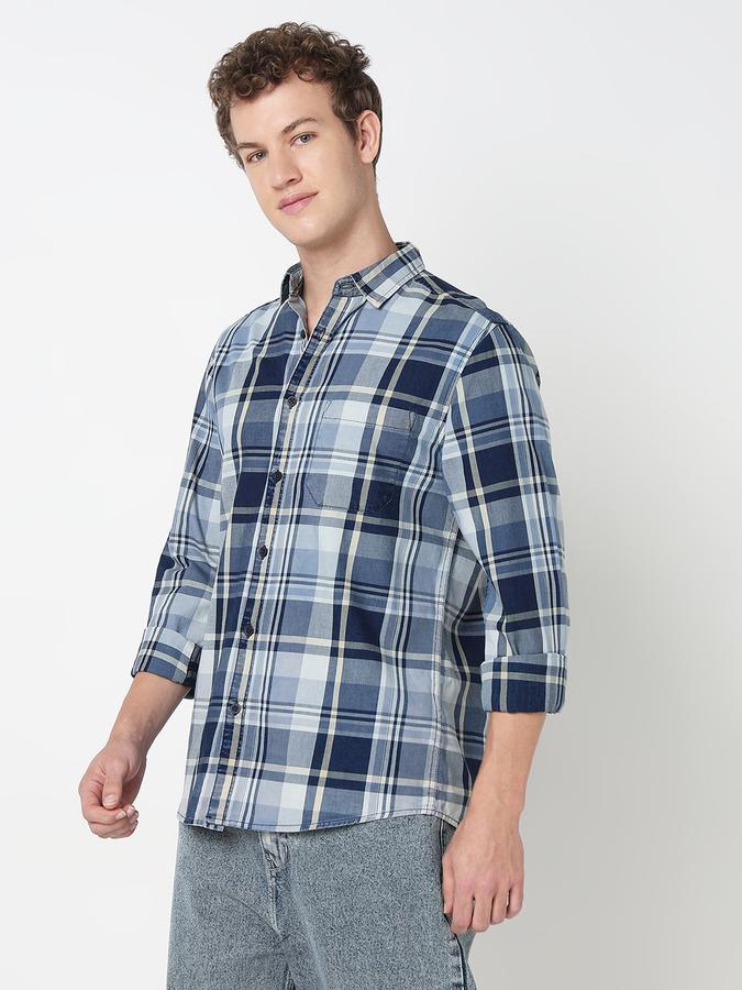 R&B MENS CASUAL Long Sleeve SHIRT-REGULAR FIT image number 2