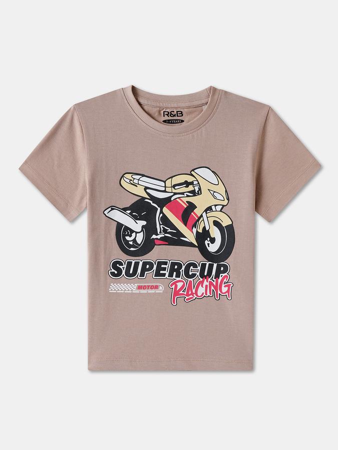 R&B BOYS PRINTED REGULAR GRAPHIC TEE
