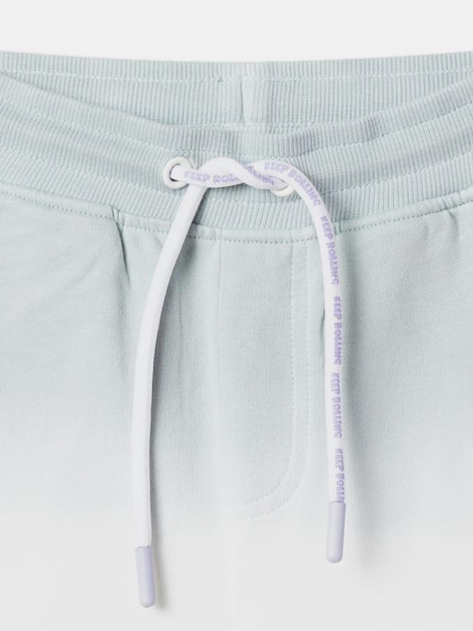 Boys Ombre-Dyed Regular Fit Shorts with Drawstring Waist  image number 3