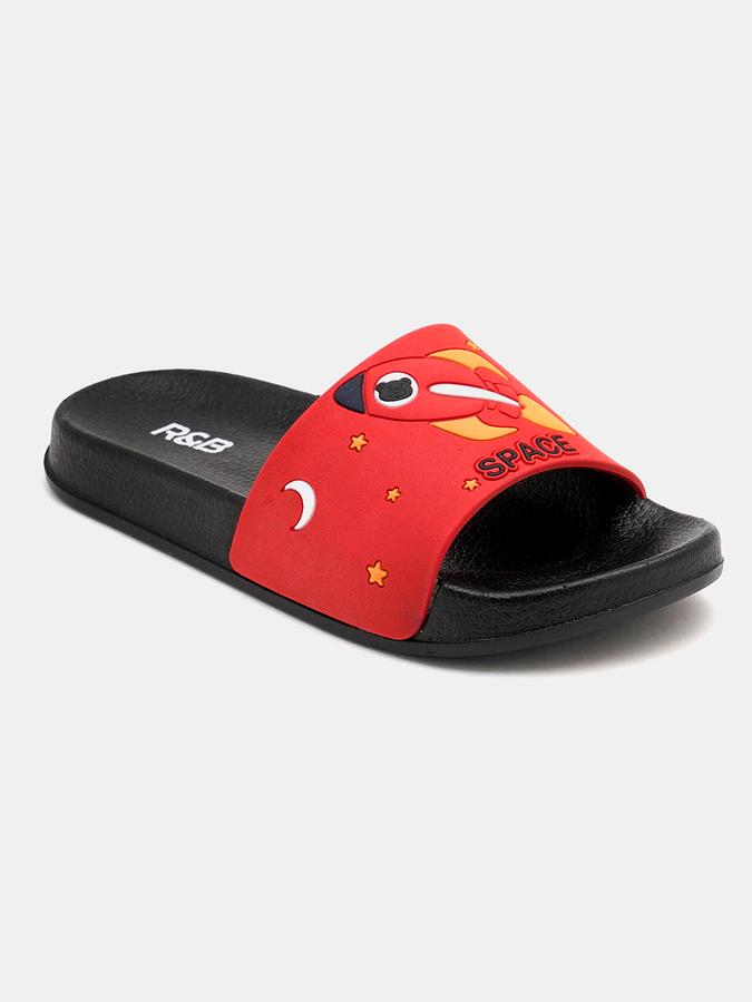 Boys Space Printed Slides Flip-Flops image number 2