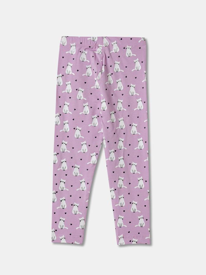 Girls Blend Printed Full Length Elastic Waist Legging