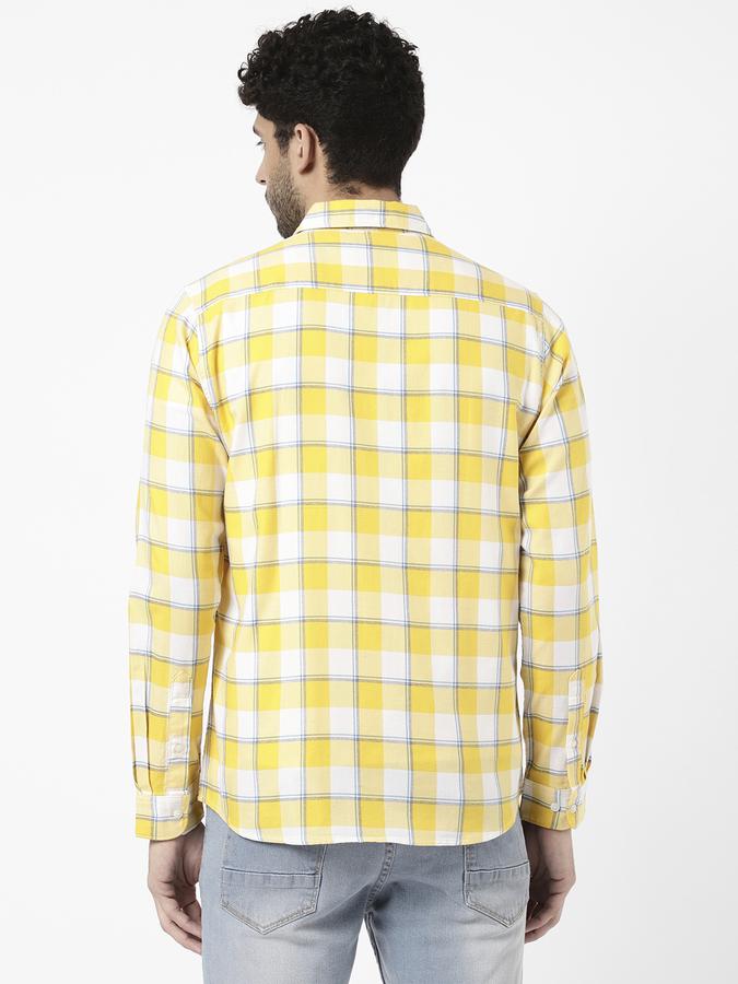 R&B Yellow Men Casual Shirts image number 2
