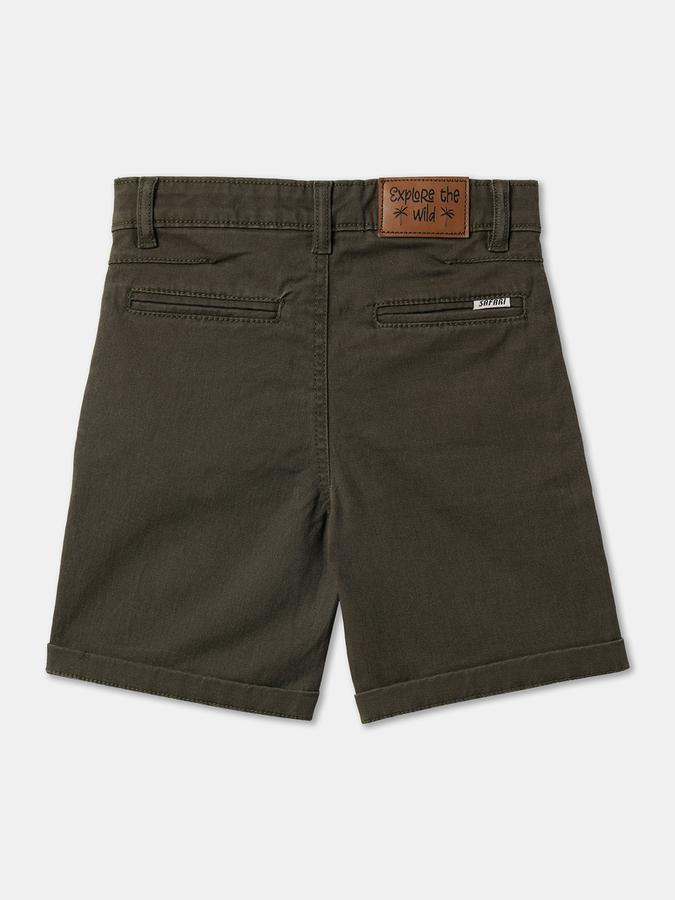 Boys Regular Fit Flat-Front Shorts image number 1