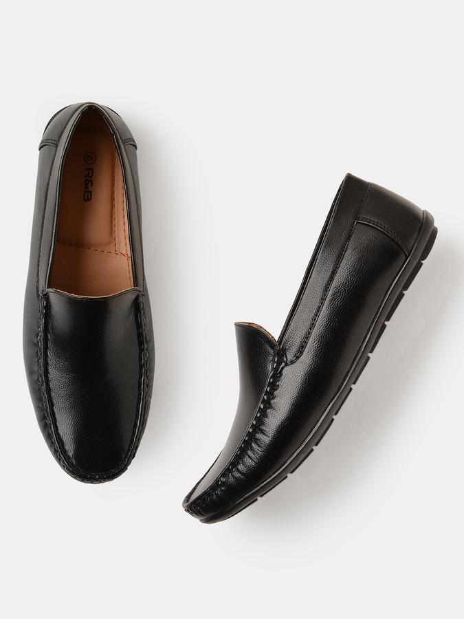 R&B Men Black Casual Shoes