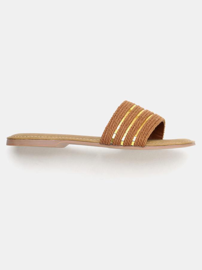Women Open-Toe Slip-On Sandals image number 1