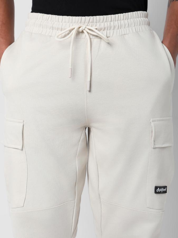 Men Straight Fit Flat-Front Pants image number 3
