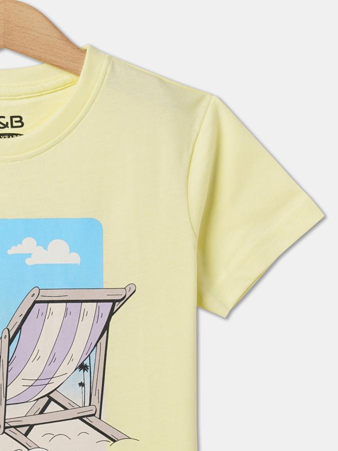 Boys Relaxed Fit Round-Neck T-Shirt image number 2