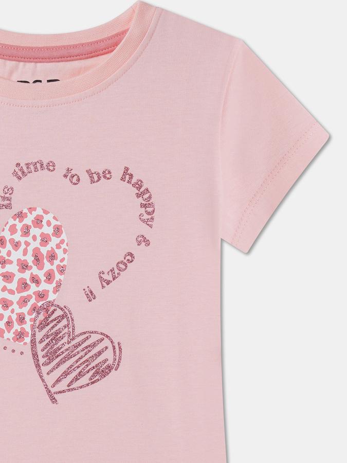 Girls Graphic Print Pure Cotton Regular T Shirt image number 2