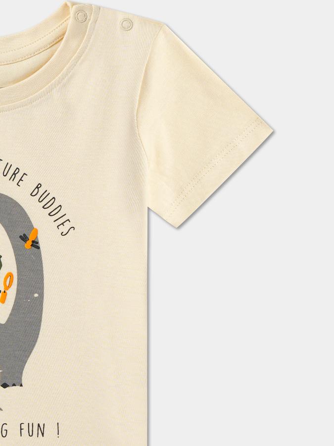 Baby Boys Printed Pure Cotton Regular T Shirt image number 2