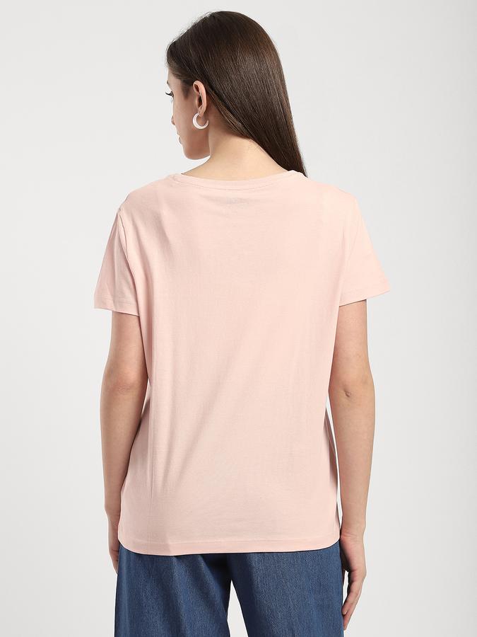 R&B Women Nude Pink Typography T-Shirt