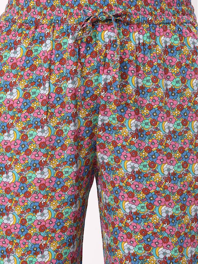 Women Floral Print Relaxed Fit Pyjamas image number 3