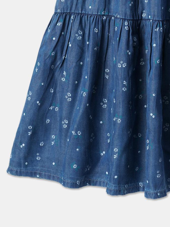 R&B Girl's Ruffles Woven Dress data-index=