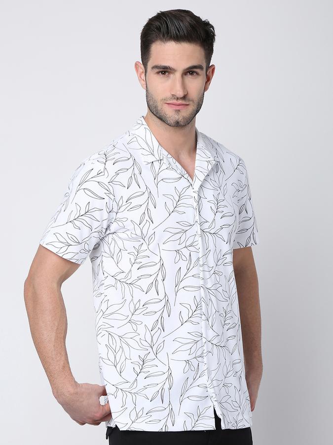 Men Leaf Print Regular Fit Shirt image number 2