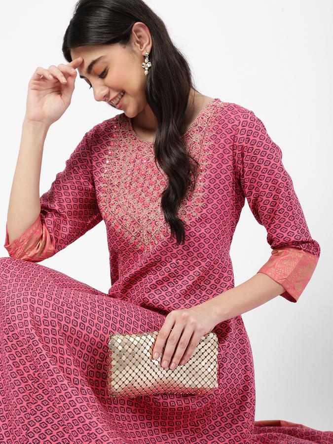 R&B Pink Women Kurtas image number 0