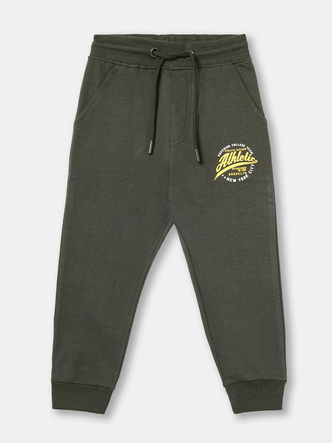 R&B Boys Olive Track Pant & Joggers image number 0