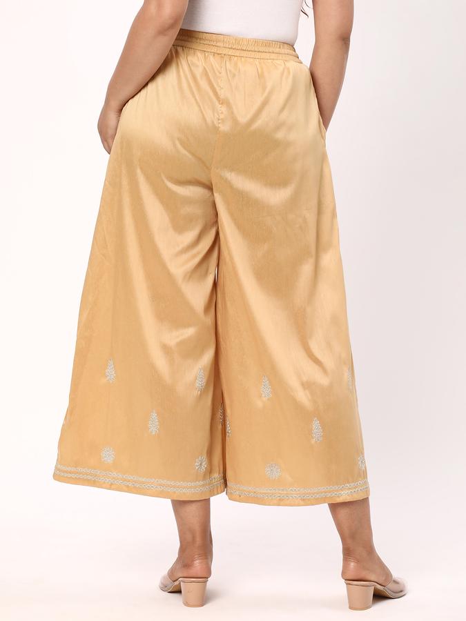 R&B Women's Embroidered Ankle Length Flared Pant image number 2