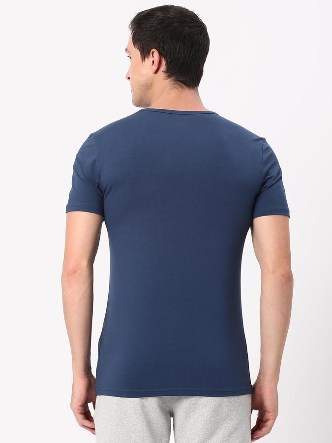 R&B Men's Solid Stretch V-Neck T-Shirt image number 2