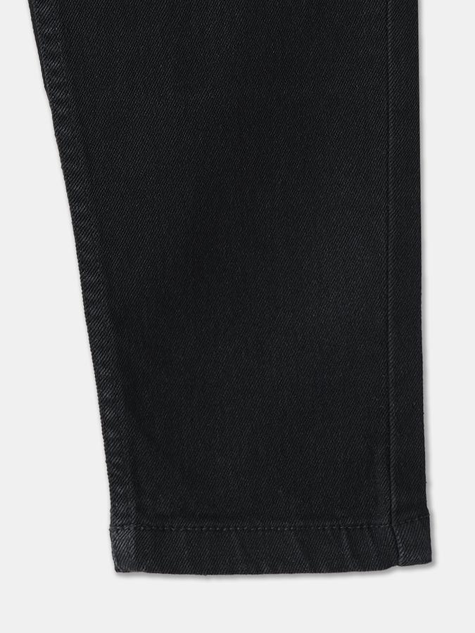 Boys PolyRelaxed Fit Mid Waist Solid Jeans