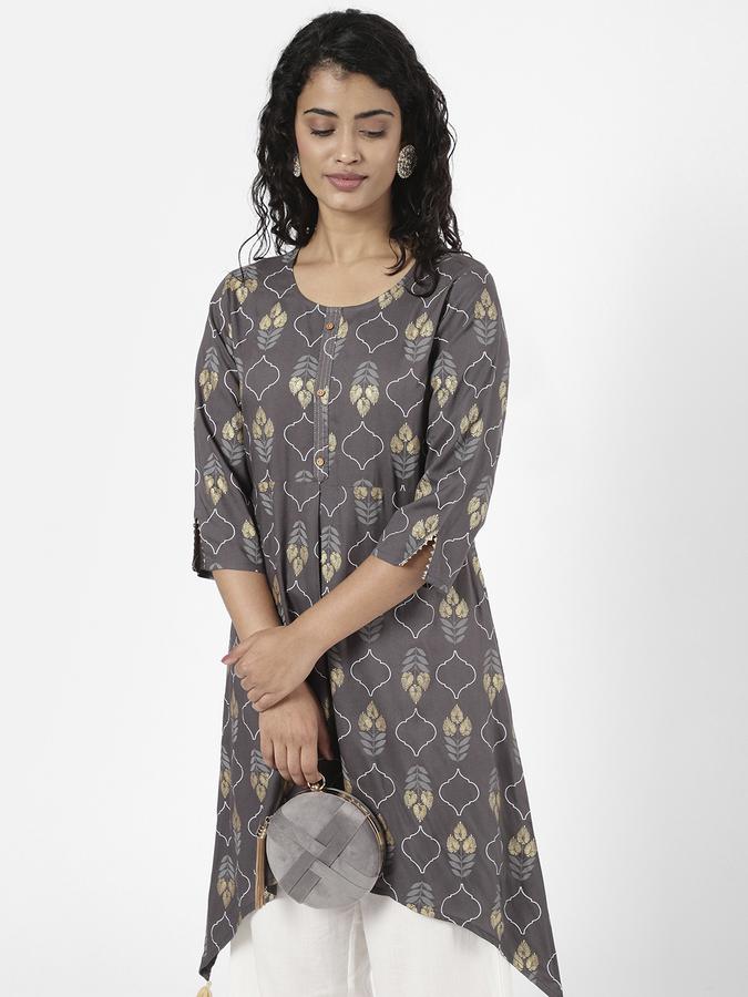 R&B Women Grey Kurtas