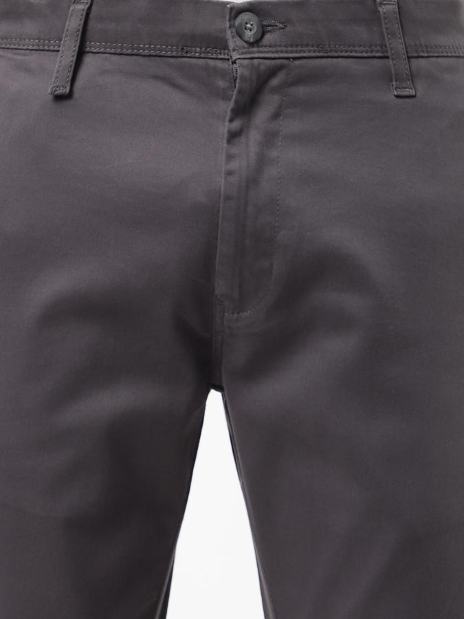R&B Grey Men Casual Trousers image number 3