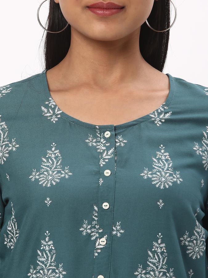 Women Floral Print Relaxed Fit Top image number 3