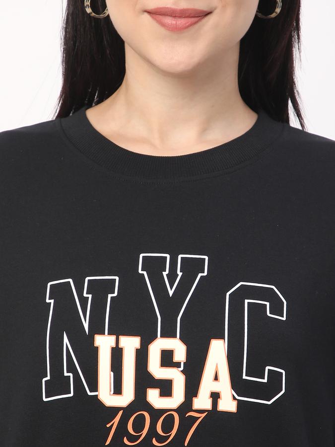Full Sleeve Graphic Print Women Sweatshirt image number 3