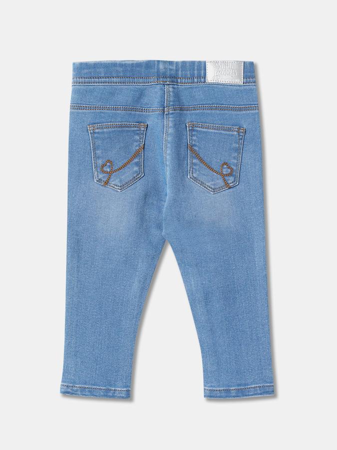 Girls Mid-Wash Straight Fit Jeans image number 1