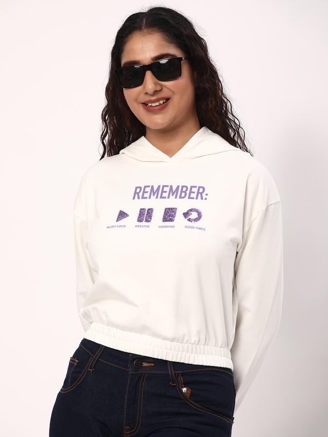 R&B Women White Hoodie