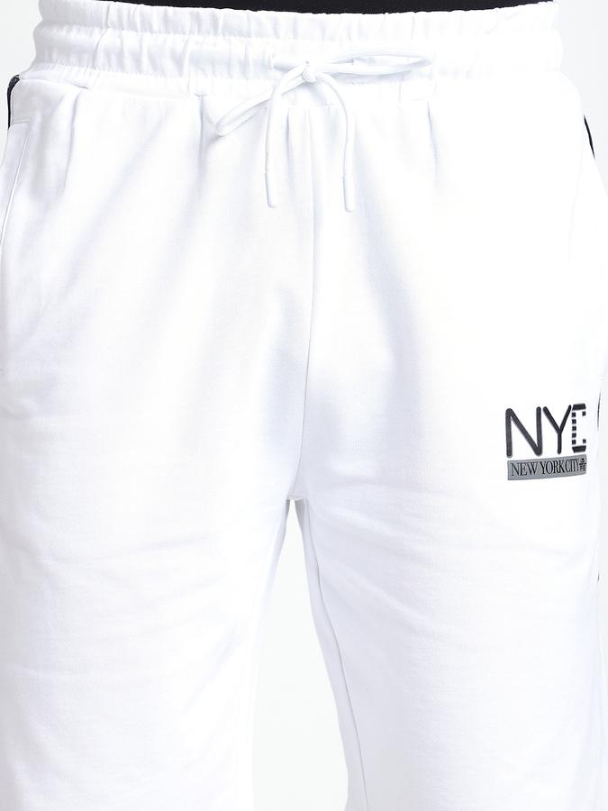 Men Cotton Relaxed Fit Drawstring Solid Shorts