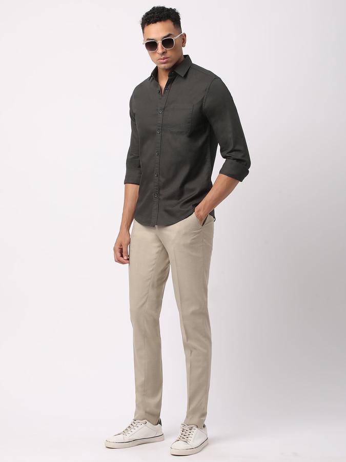 Men Regular Fit Spread-Collar Shirt image number 1