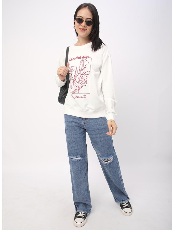 Full Sleeve Graphic Print Women Sweatshirt image number 1