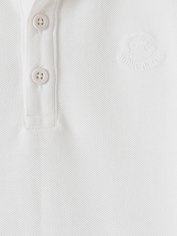 Boys Cotton Relaxed Fit Mandarin Collar Solid T-shirt