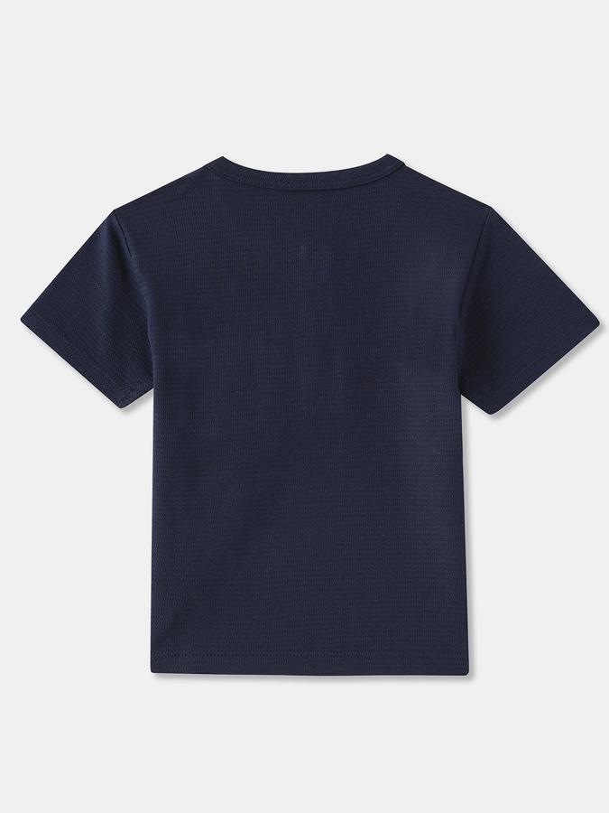 Boys Regular Fit Short Sleeve Henley Neck T-Shirt