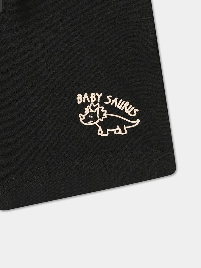 Boys Cotton Relaxed Fit Drawstring Waist Clean Hem Shorts