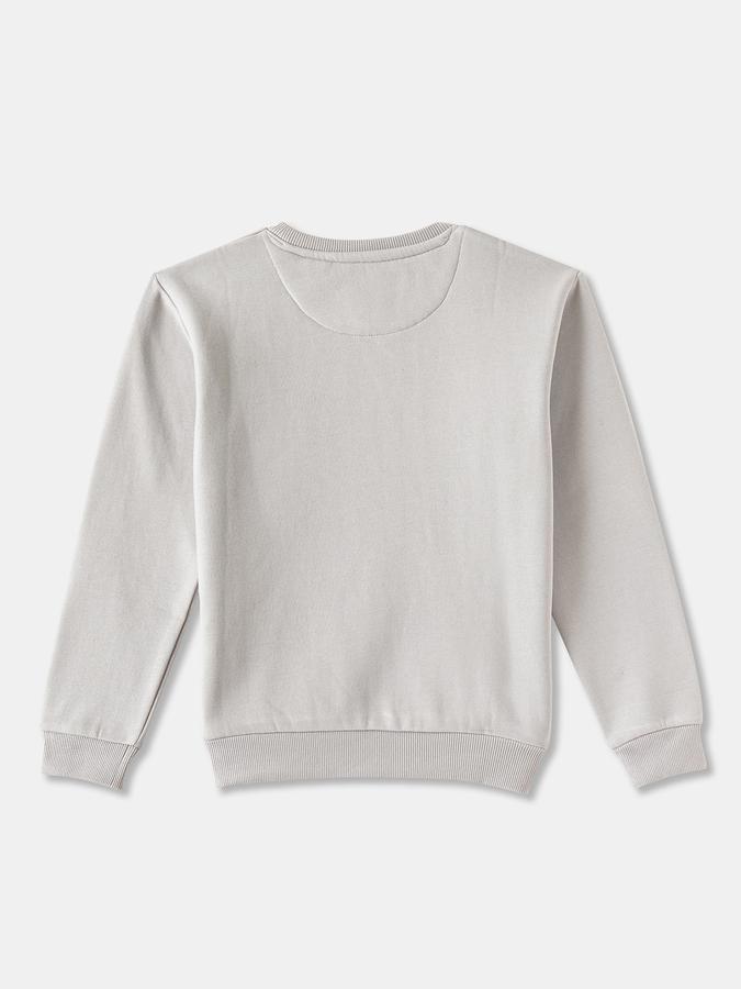 Boys Cotton Blend Relaxed Fit Crew Neck Graphic Sweatshirt