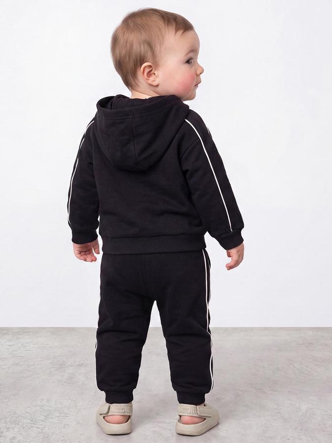 R&B Boys Charcoal Car Print Hoodie and Joggers Set